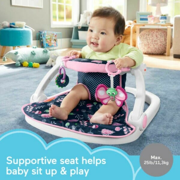 fisher price sit me up floor seat with removable toys, forest finds (6)