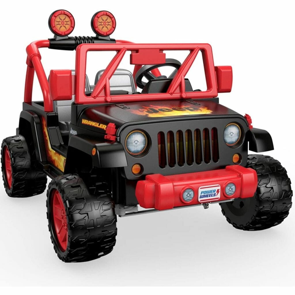 Power Wheels Tough Talking Jeep Wrangler Ride-On Vehicle - D'Best Toys
