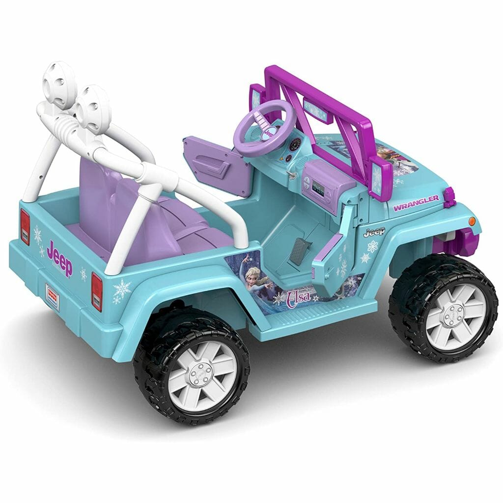 Frozen Ride on - Power Wheels Disney Elsa Frozen Jeep Wrangler Ride-On -  D'Best Toys