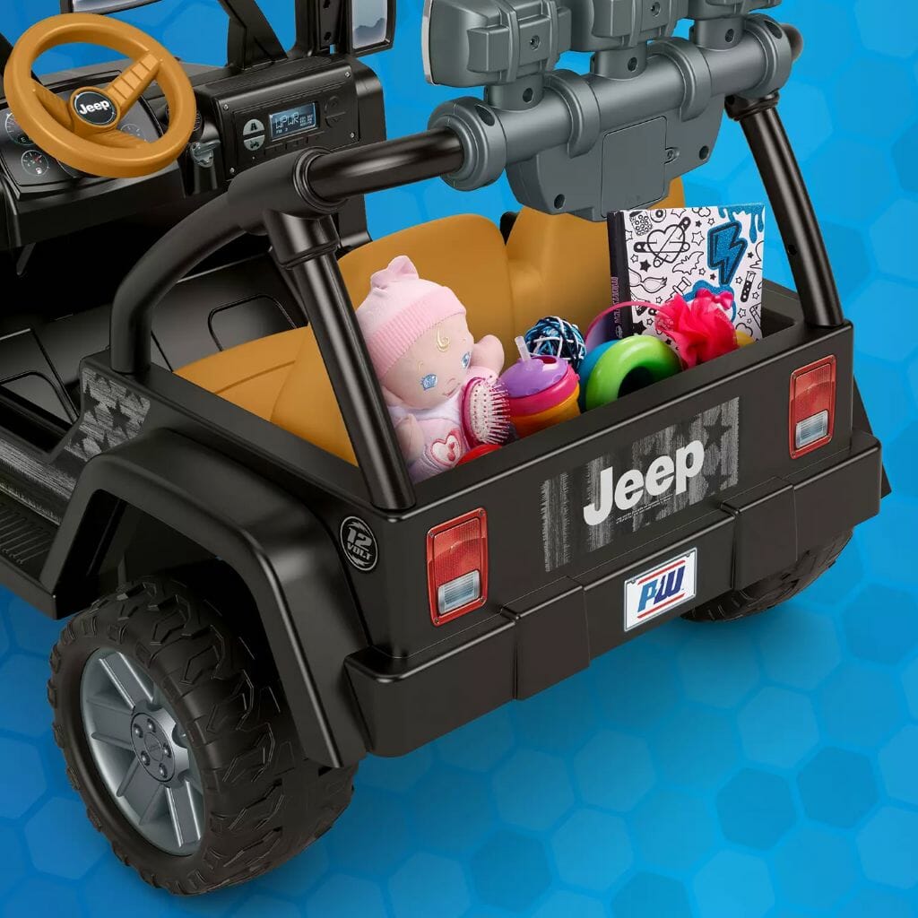 Power Wheels Sam's Club Stars and Stripes Jeep Wrangler 12-Volt Ride-On -  D'Best Toys