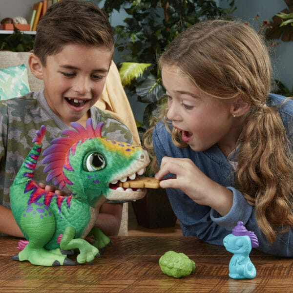 furreal munchin rex baby dino pet, 35+ sound and motion combinations5