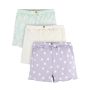 Modern Moments by Gerber Girls Ribbed Shorts, 3-Pack 3T Dots and Daisy