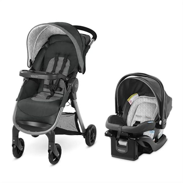 graco fastaction se travel system includes quick folding stroller 1