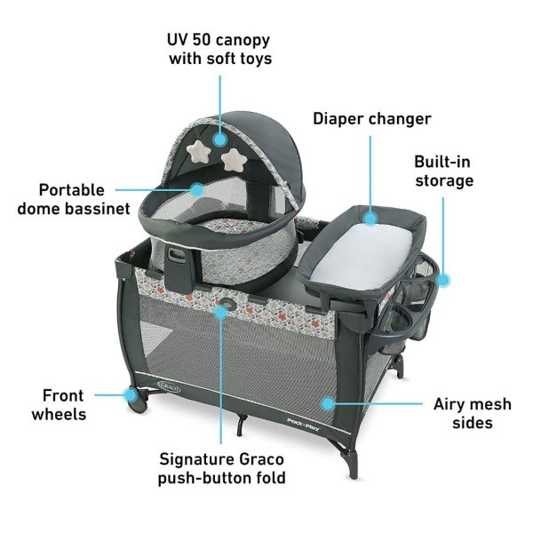 graco pack 'n play travel dome lx playard annie5