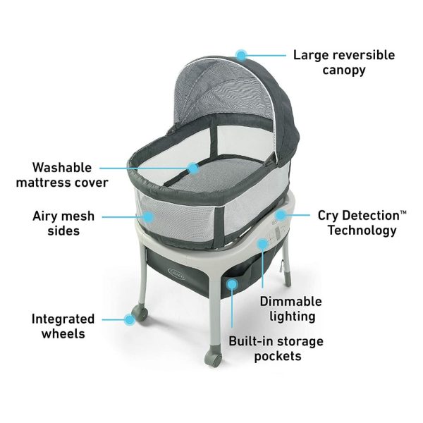 graco sense2snooze bassinet with cry detection hamilton4