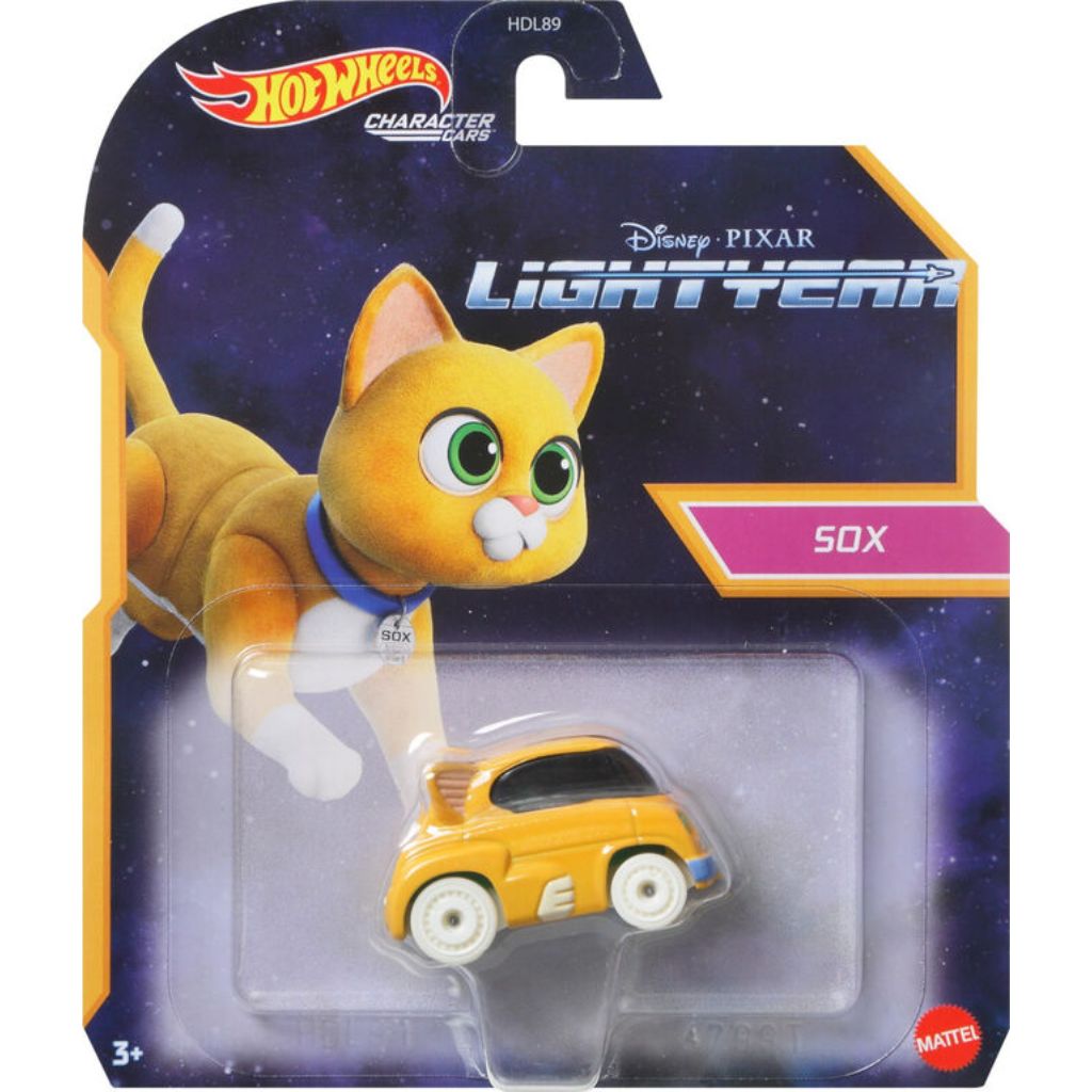 hot wheels character cars lightyear sox