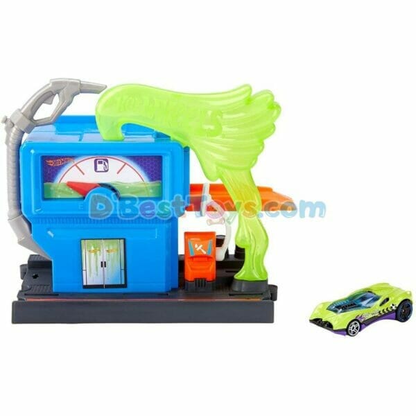hot wheels downtown toxic fuel stop, play set11