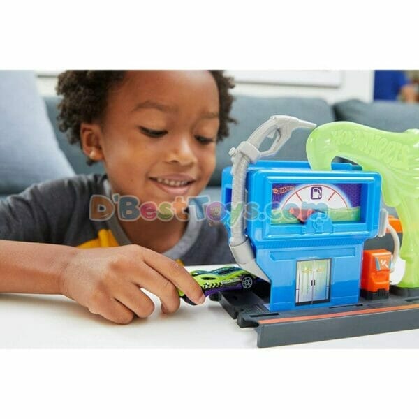 hot wheels downtown toxic fuel stop, play set13