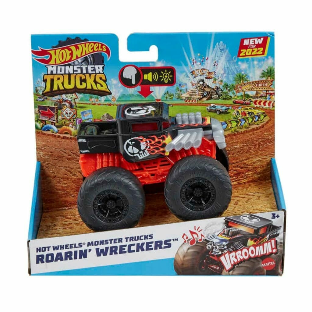 hot wheels monster trucks roaring wreckers bone shaker (5)