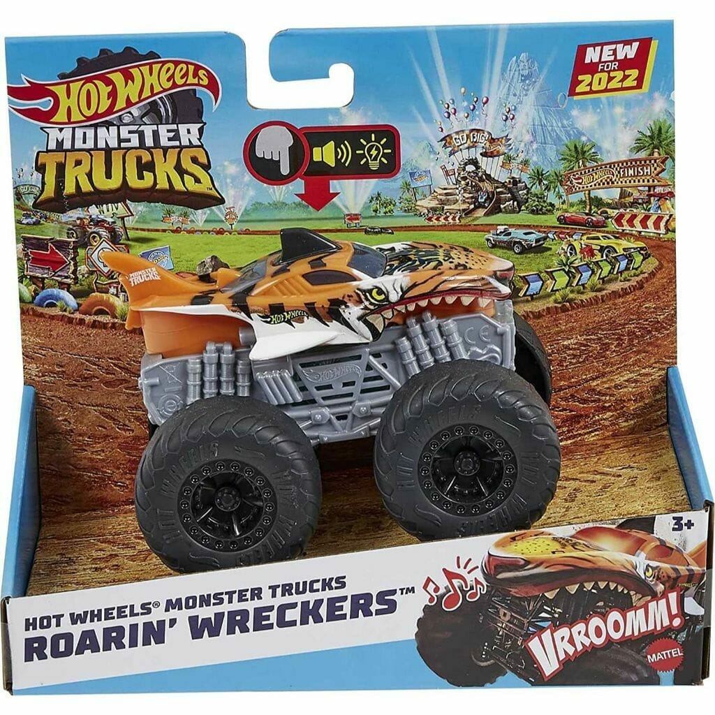 hot wheels monster trucks roaring wreckers tiger shark (6)