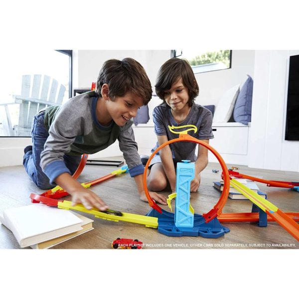 hot wheels track builder pack assorted curve kicker pack (3)