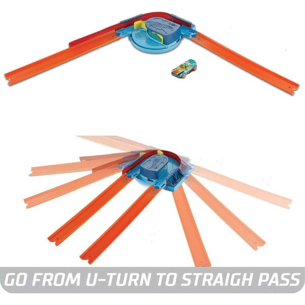 hot wheels track builder pack assorted curve kicker pack (4)