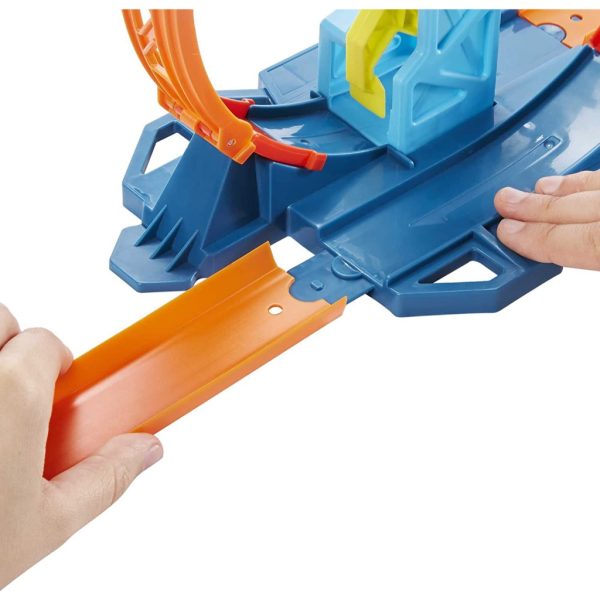 hot wheels track builder pack assorted loop kicker pack (3)