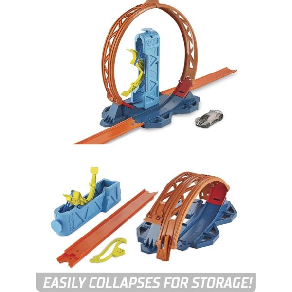 hot wheels track builder pack assorted loop kicker pack (4)
