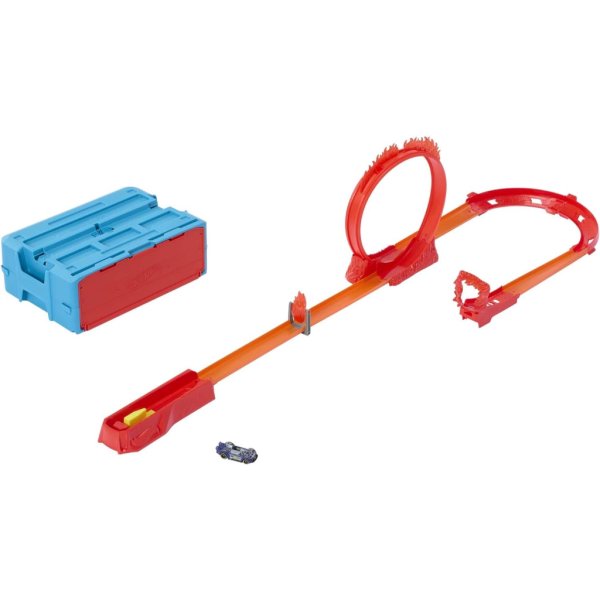hot wheels track builder playset flame stunt pack