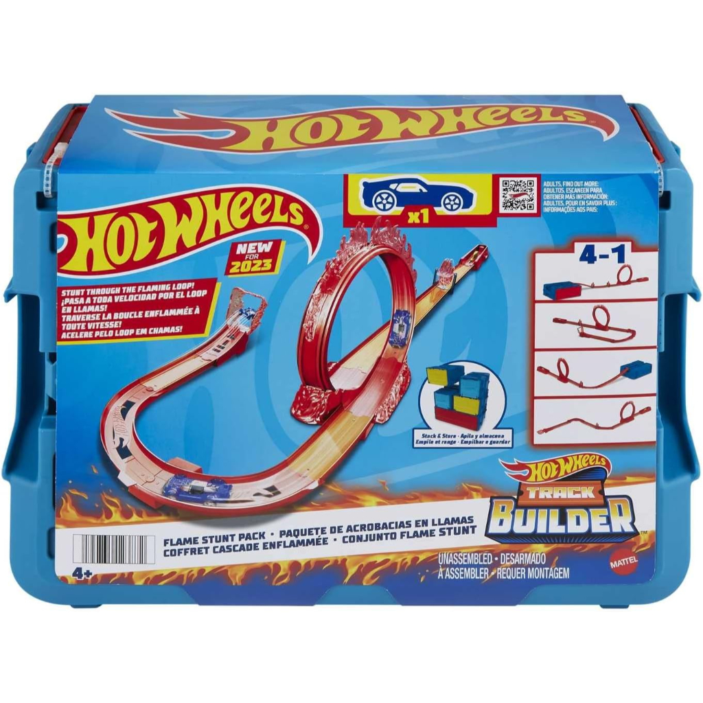 hot wheels track builder playset flame stunt pack1