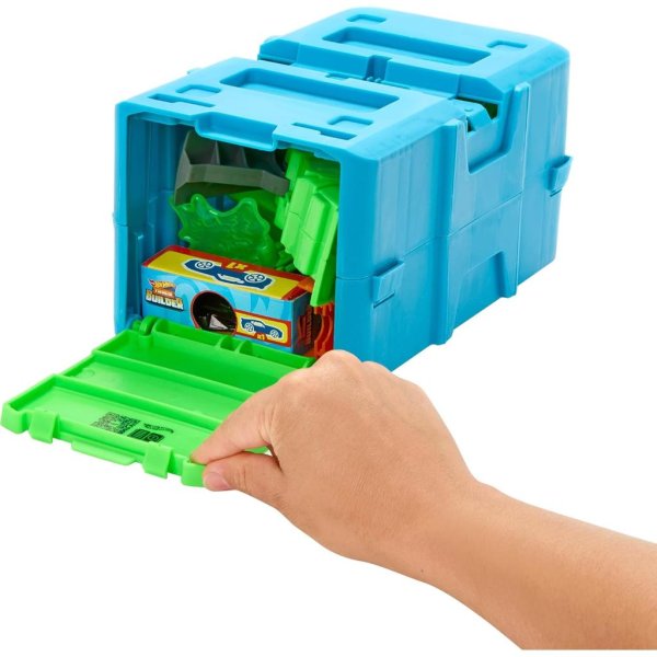 hot wheels track builder playset toxic super jump pack3