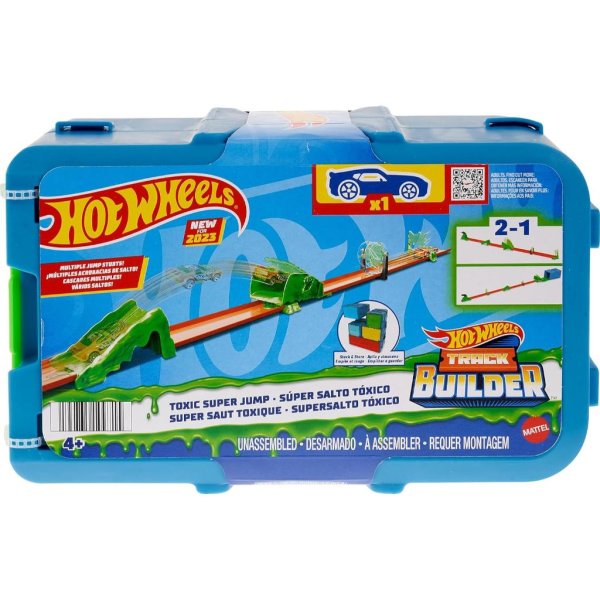 hot wheels track builder playset toxic super jump pack4