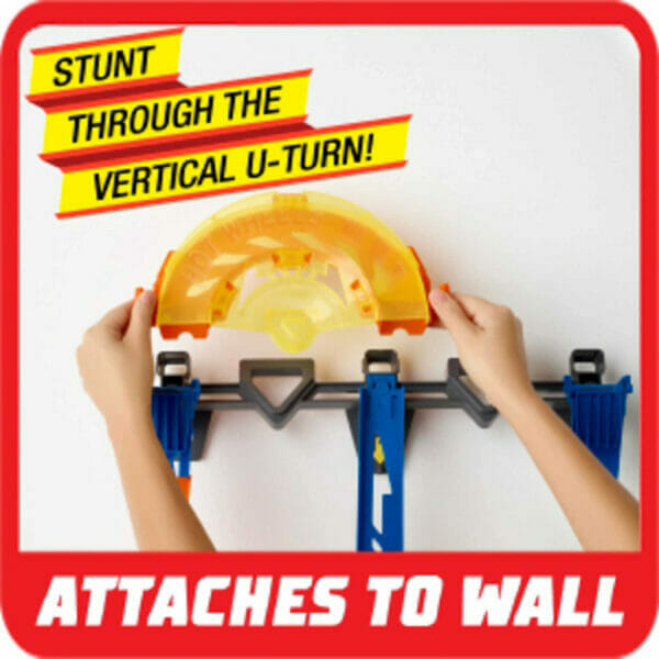 hot wheels track builder vertical launch set 50 inches high (1)