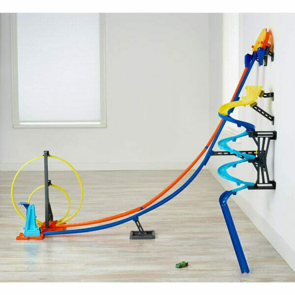 hot wheels track builder vertical launch set 50 inches high (6)