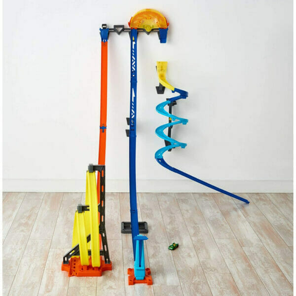 hot wheels track builder vertical launch set 50 inches high (8)