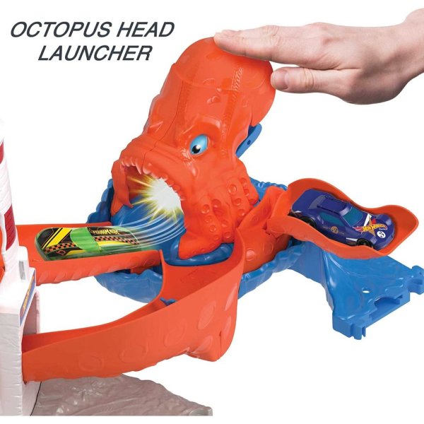 hot wheels track set city octopus invasion attack playset2