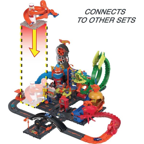 hot wheels track set city octopus invasion attack playset4