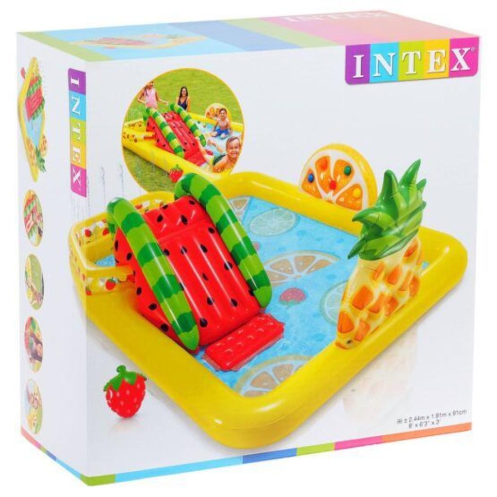 intex fun 'n fruity inflatable play center, for ages 2+, multicolor