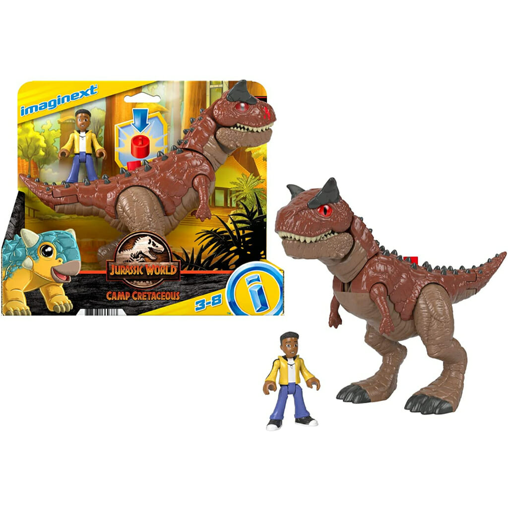 fisher price imaginext jurassic world camp cretaceous carnotaurus toro1