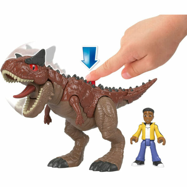 fisher price imaginext jurassic world camp cretaceous carnotaurus toro2