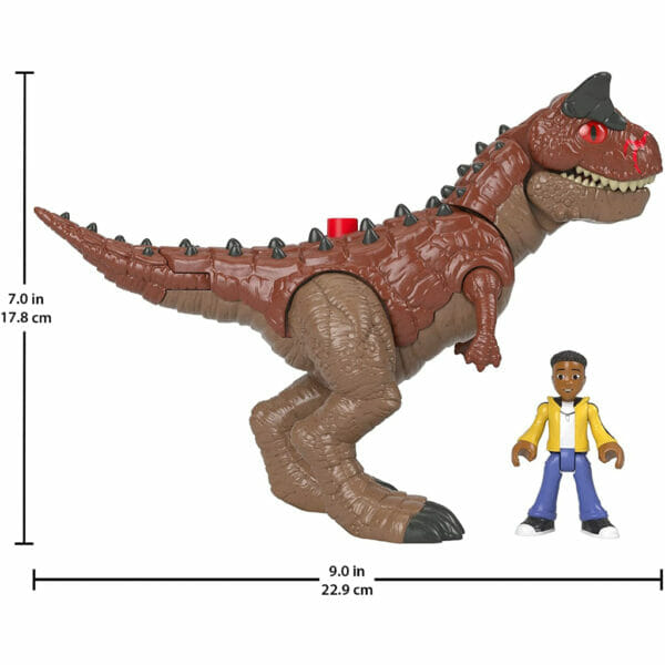 fisher price imaginext jurassic world camp cretaceous carnotaurus toro4