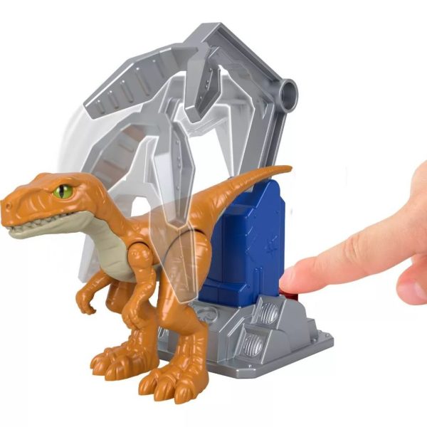 fisher price imaginext jurassic world dominion atrociraptor 'tiger' dinosaur (4)