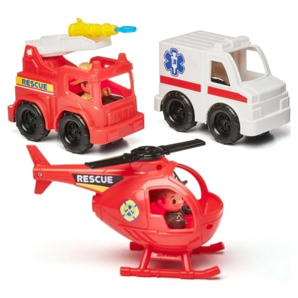 kid connection fire station emergency vehicle playset (31 pieces)4