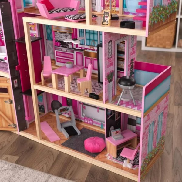 kidkraft shimmer mansion wooden dollhouse2