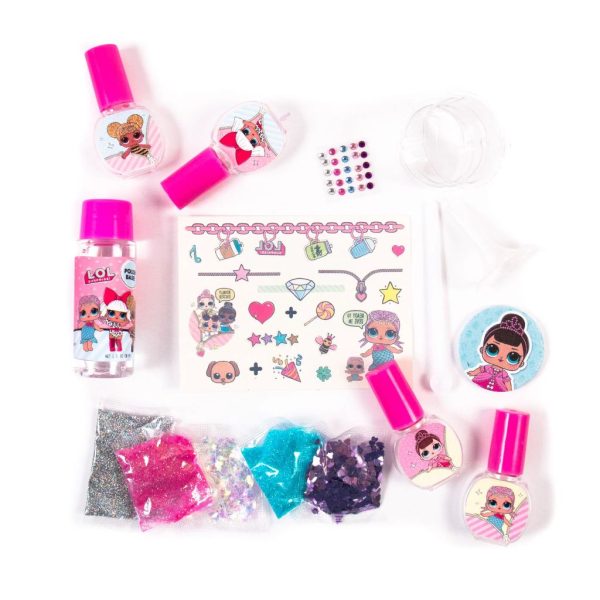 l.o.l. surprise! confetti nail art 2