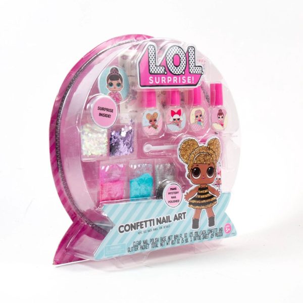 l.o.l. surprise! confetti nail art 3