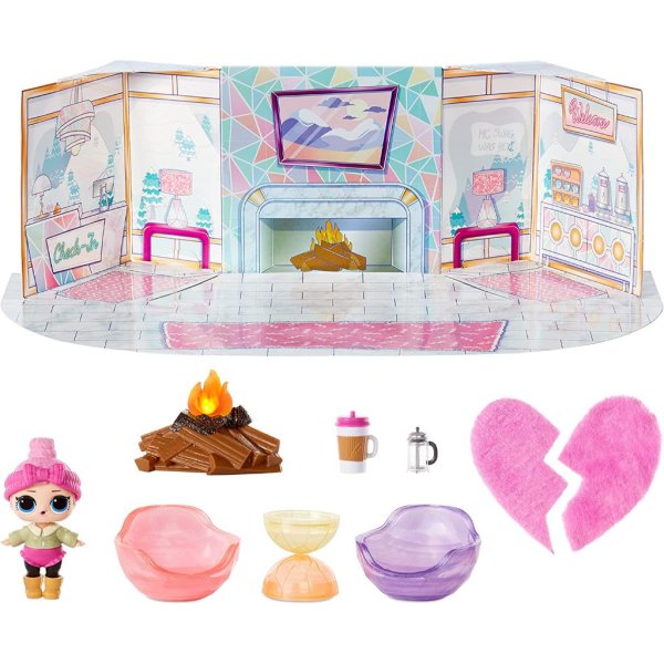 lol surprise winter chill hangout spaces furniture playset with cozy babe doll2