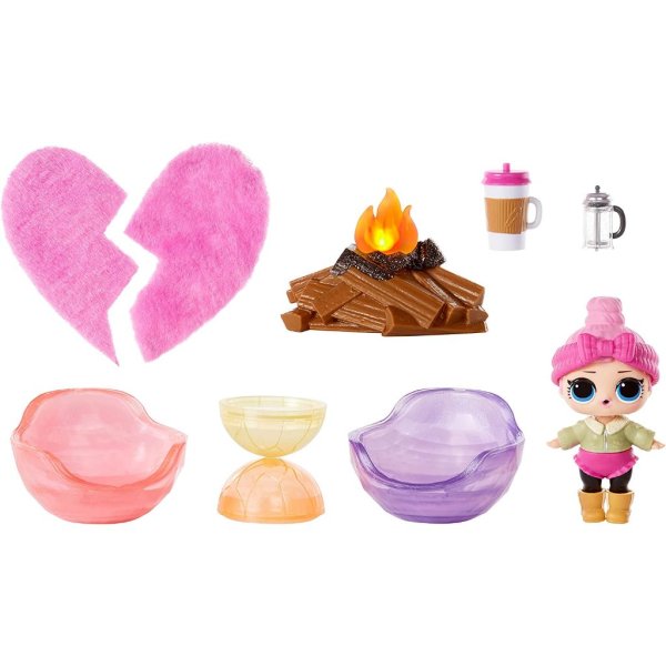 lol surprise winter chill hangout spaces furniture playset with cozy babe doll3