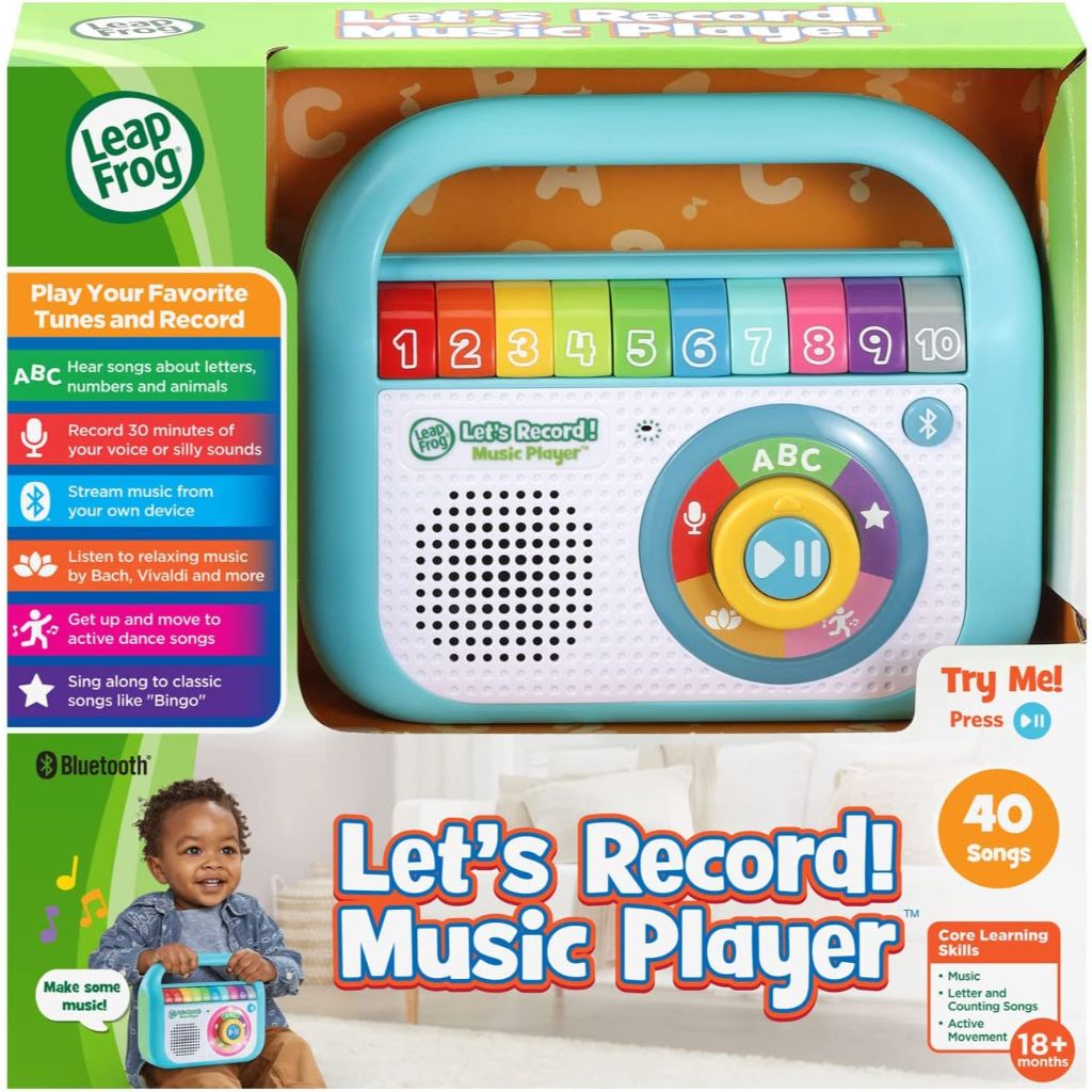 leapfrog let’s record music player, teal (3)