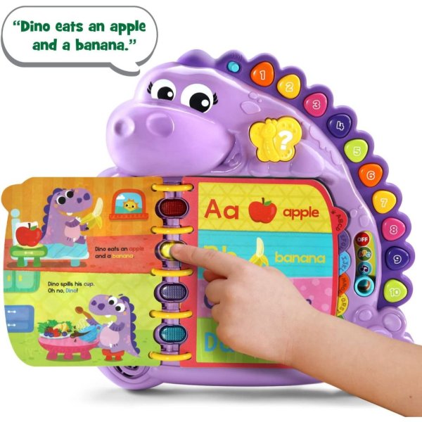 leapfrog dino's delightful day alphabet book, purple1