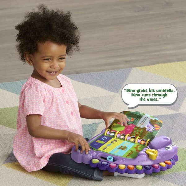 leapfrog dino's delightful day alphabet book, purple4
