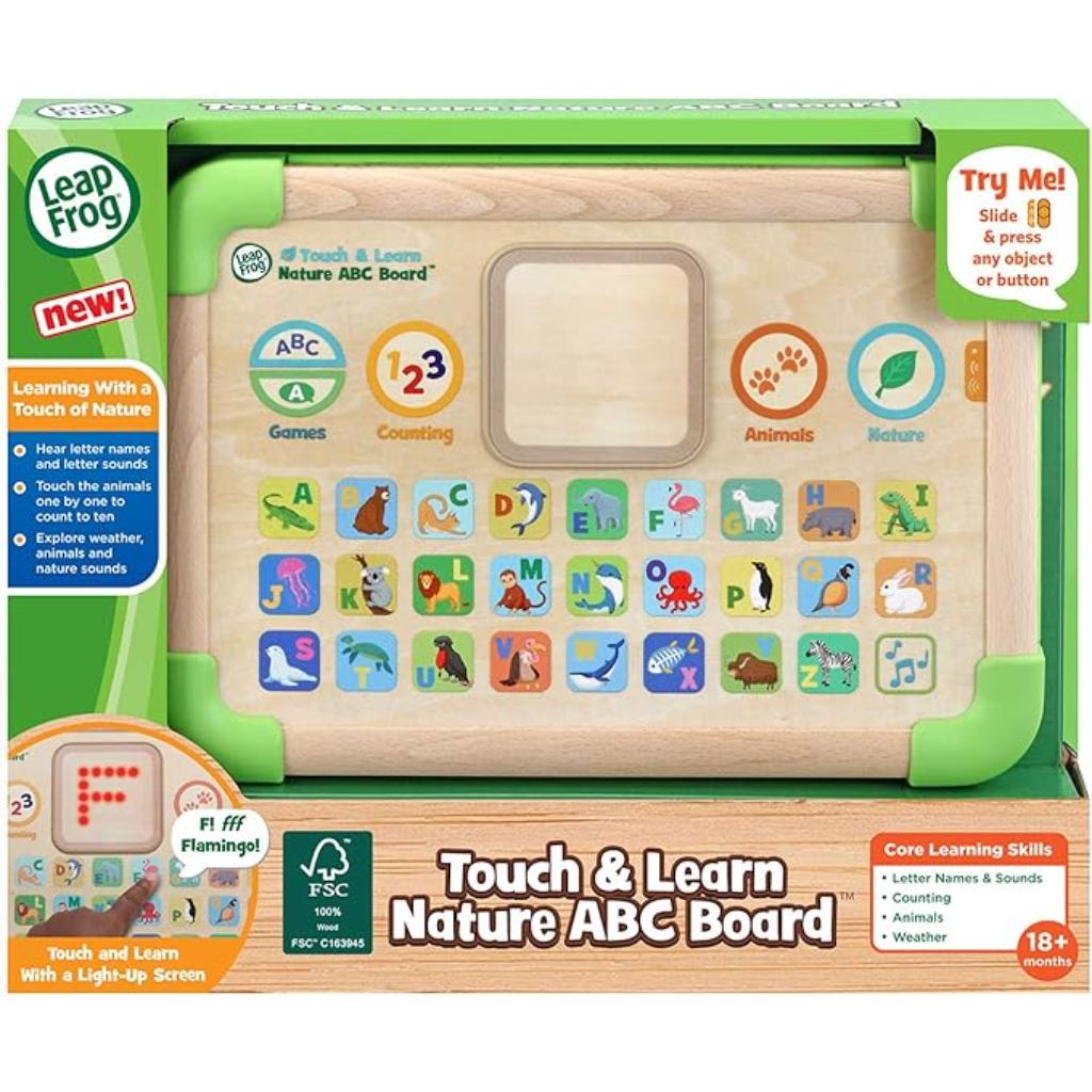 leapfrog touch and learn nature abc board, green4