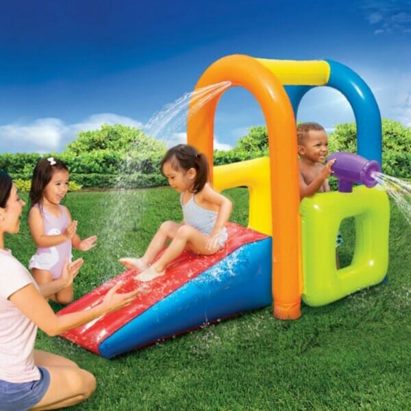 banzai jr. splash fun toddlers activity water park, 18 months & up 2