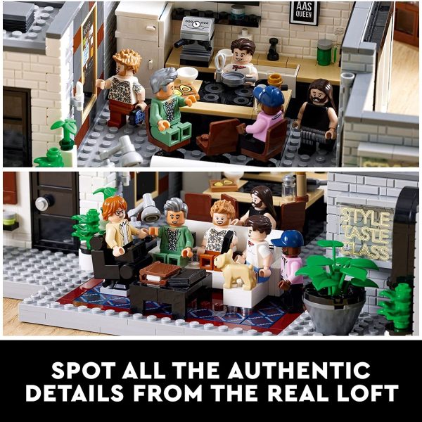 lego 10291 icons queer eye – the fab 5 loft (974 pcs) (2)