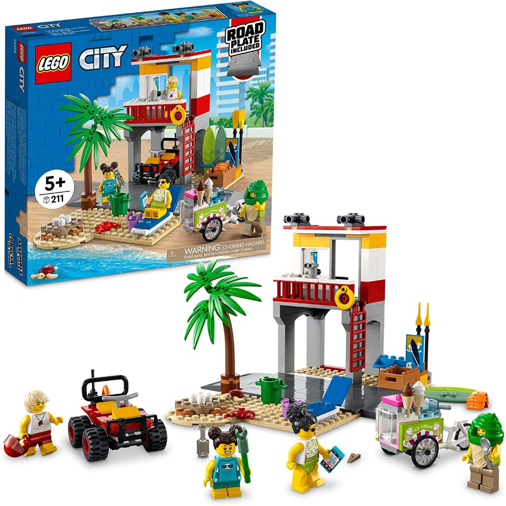 lego city beach lifeguard station (211 pcs) (2)