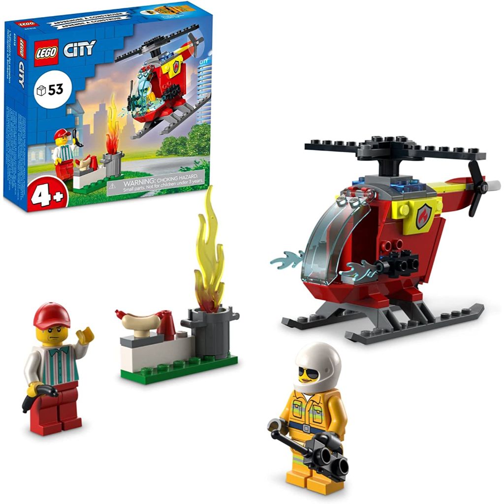lego city fire helicopter 60318 building toy set (1)