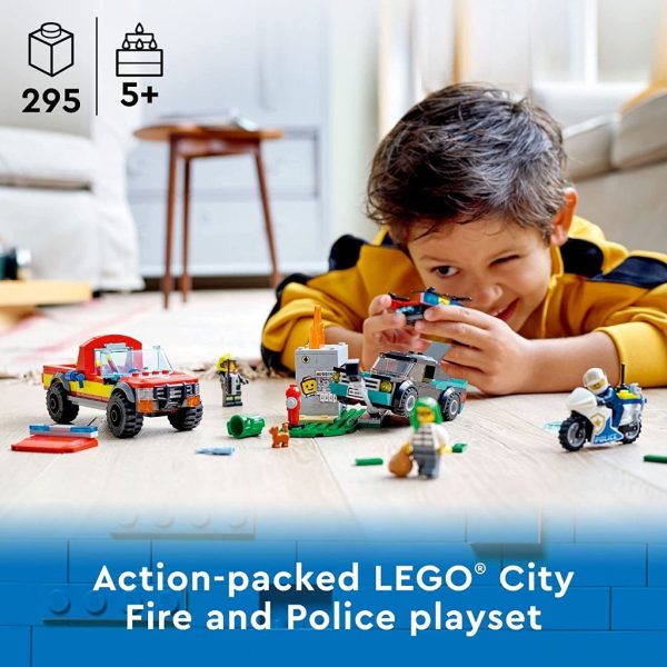 lego city fire rescue & police chase (295 pcs) (4)
