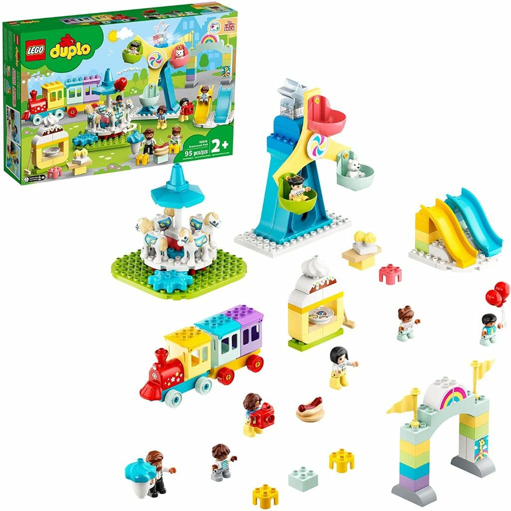lego duplo town amusement park 10956 building toy (95 pieces)