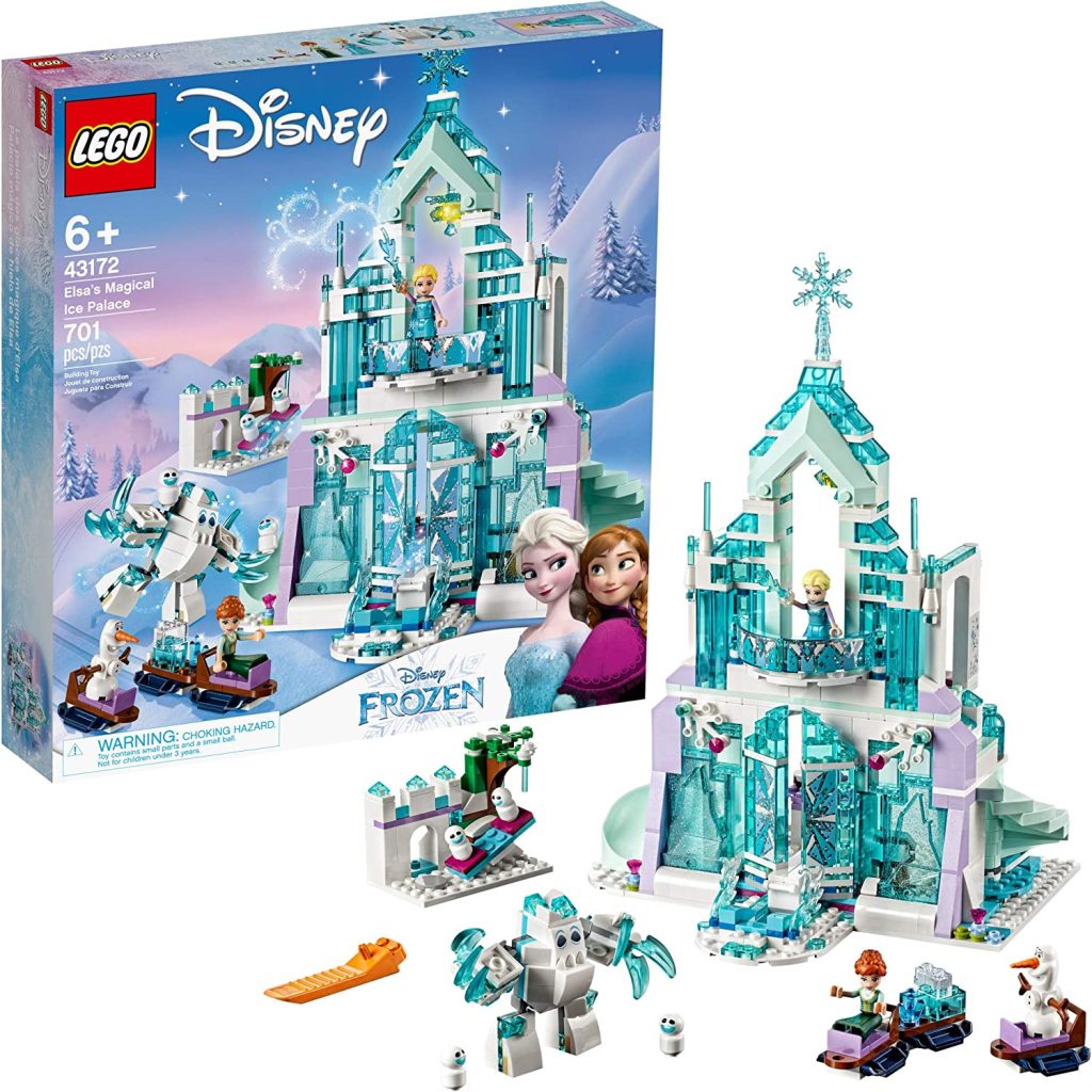 lego disney frozen elsa’s magical ice palace 43172