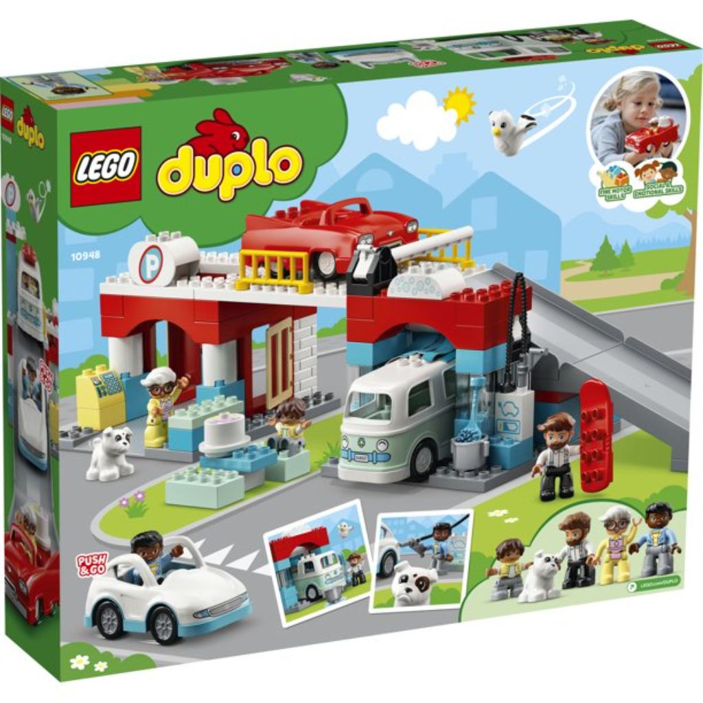 lego duplo parking garage and car wash 2